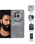 Nothing Phone 3A Pro 5G Smartphone, Grey, 256 GB