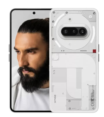Nothing Phone3A 5G Smartphone, White, 256 GB